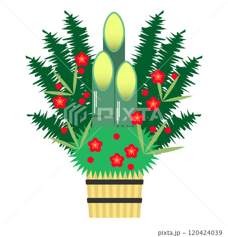門松としめ縄のイラスト 門松としめ縄のイラスト 120424039