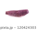 Fresh purple sweet potato on white background 120424303