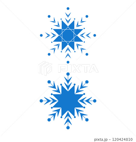 Christmas Snowflakes design Winter snow icon 120424810
