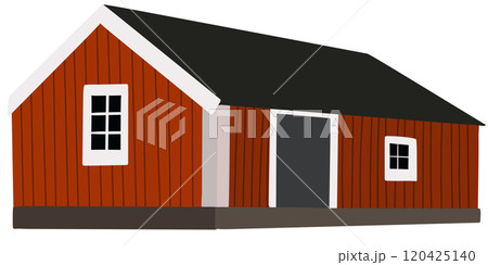 blue roof for house icon, simple style 120425140
