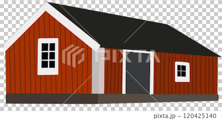 blue roof for house icon, simple style 120425140
