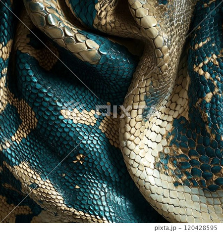 green snake in a frame 120428595