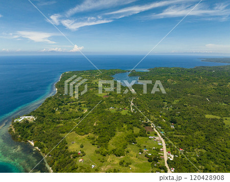 Island of Negros with mountains. Negros, Philippines 120428908
