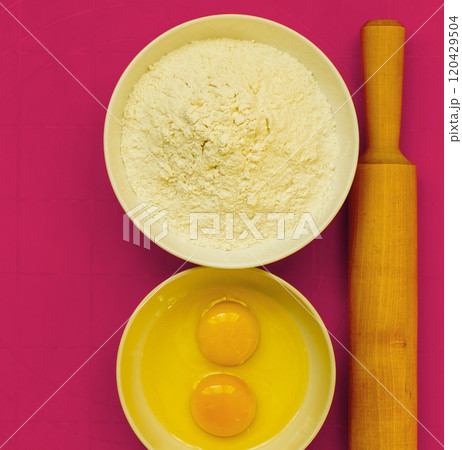 Preparation for baking, bake ingredients. 120429504