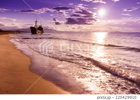 The famous shipwreck near Gythio Greece 120429910