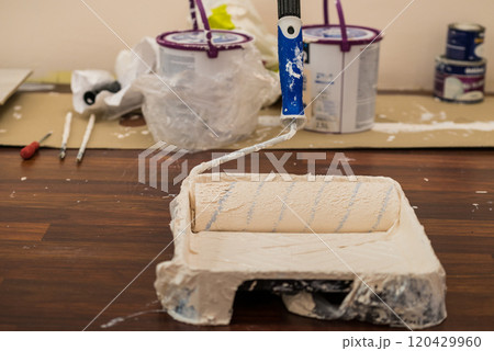 White paint with essentials equipment 120429960