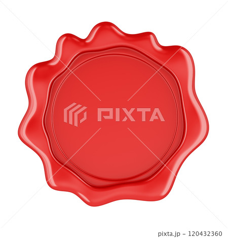 Red Wax Seal, 3D rendering Red Wax Seal, 3D rendering 120432360