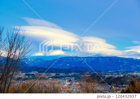 里山のつるし雲 里山のつるし雲 120432937