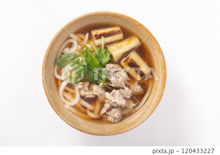 鴨ネギ　うどん（薄切り鴨肉） 120433227