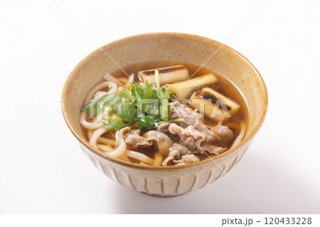 鴨ネギうどん（薄切り鴨肉） 120433228