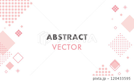 ピンク　幾何学　フレーム 　抽象的	 120433595