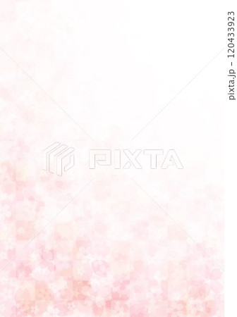 和紙に格子柄に桜 和紙に格子柄に桜 120433923