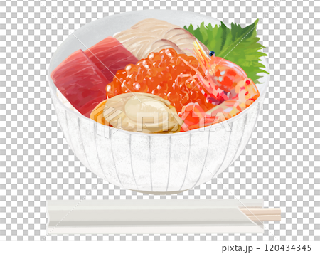 Seafood bowl (white bowl) with disposable chopsticks 120434345