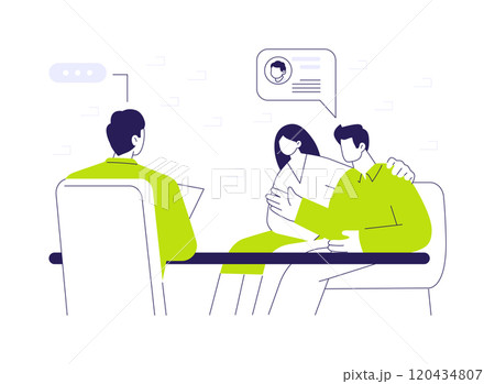 Contact adoption service provider abstract concept vector illustration. Contact adoption service provider abstract concept vector illustration. 120434807