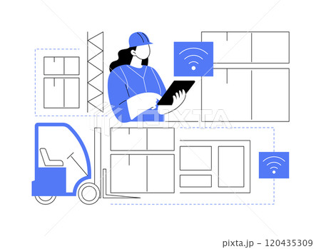 Navigation system isolated cartoon vector illustrations. 120435309