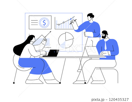 Online marketing analytics isolated cartoon vector illustrations. 120435327
