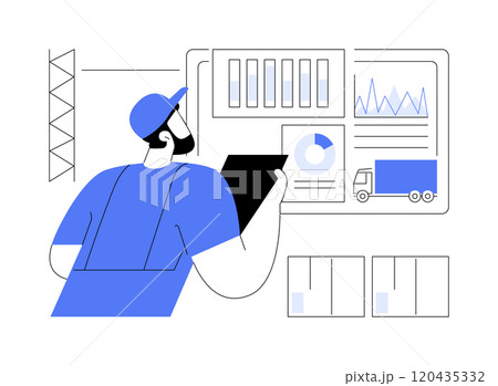 Big data in retail isolated cartoon vector illustrations. 120435332