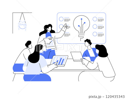 Presentation creation tool isolated cartoon vector illustrations. 120435343