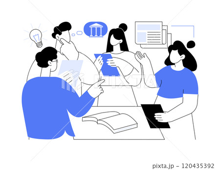 Journalism isolated cartoon vector illustrations. Journalism isolated cartoon vector illustrations. 120435392