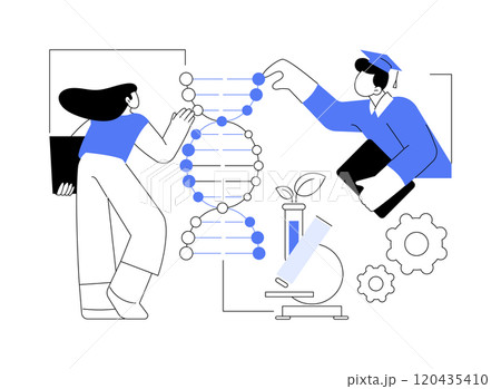 Biology isolated cartoon vector illustrations. Biology isolated cartoon vector illustrations. 120435410
