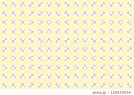 ギンガムチェック - クリームイエロー(薄い黄色) ギンガムチェック - クリームイエロー(薄い黄色) 120435654
