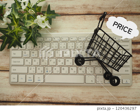 買い物カートにプライスの文字 price お値段 買い物カートにプライスの文字 price お値段 120436297