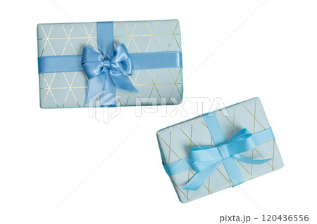 PNG, New Year gift, Christmas gifts isolated on white background. 120436556