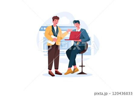 Young people service discuss the problem with site on break. Young people service discuss the problem with site on break. 120436833