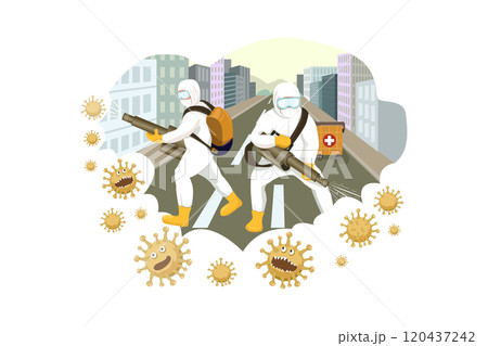 Coronavirus Street Disinfecting Coronavirus Street Disinfecting 120437242