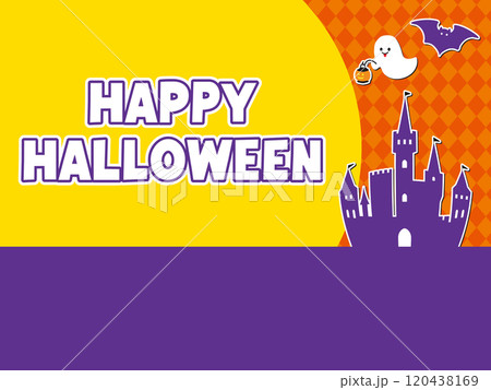 ハロウィンバナー背景_イラスト 120438169
