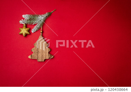 Christmas and Happy New background 120438664