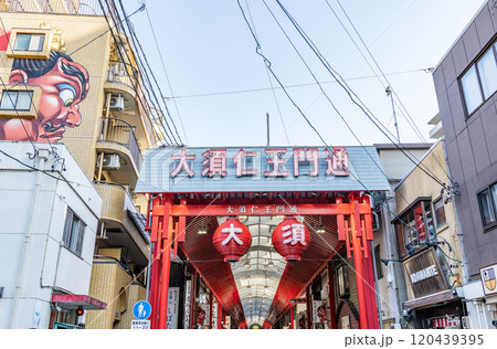 愛知県名古屋市　たくさんの店舗が集まる商店街　大須商店街（大須仁王門通） 120439395