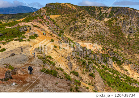秋の安達太良山・稜線からの眺め 120439734