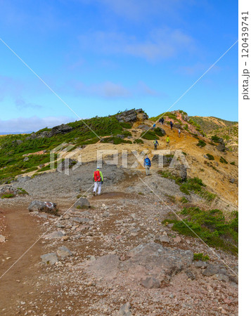 秋の安達太良山・稜線からの眺め 秋の安達太良山・稜線からの眺め 120439741