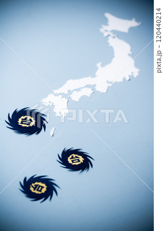 気候変動による複数の台風や大型台風や発生 120440214