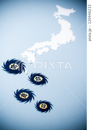 気候変動による複数の台風や大型台風や発生 120440215