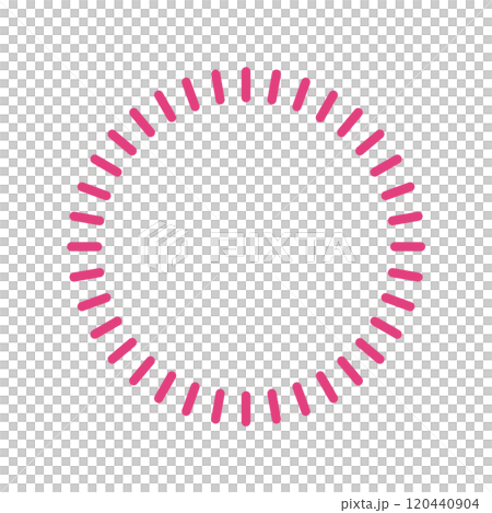 用線 2 繪製的圓形框架-熱情的紅紫色 用線 2 繪製的圓形框架-熱情的紅紫色 120440904