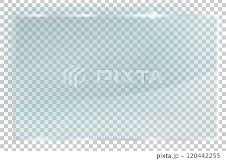 Glass plate on transparent background, clear glass showcase, realistic window mockup, acrylic and glass texture with glares and light, realistic transparent glass window in rectangle frame Glass plate on transparent background, clear glass showcase, realistic window mockup, acrylic and glass texture with glares and light, realistic transparent glass window in rectangle frame 120442255