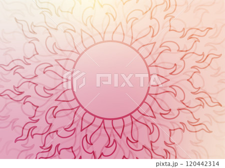 Pink soft art abstract mandala presentation background  120442314
