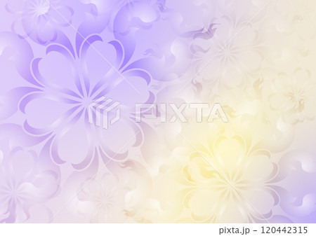 Purple soft art flower mandala cute background  120442315