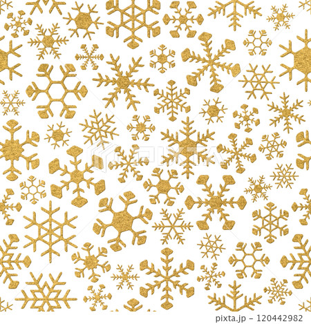 雪の結晶が繋がる、冬の切抜きシームレスパターン 雪の結晶が繋がる、冬の切抜きシームレスパターン 120442982
