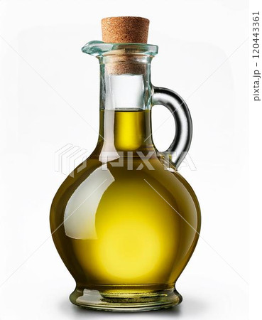 瓶に入ったオリーブオイル 120443361