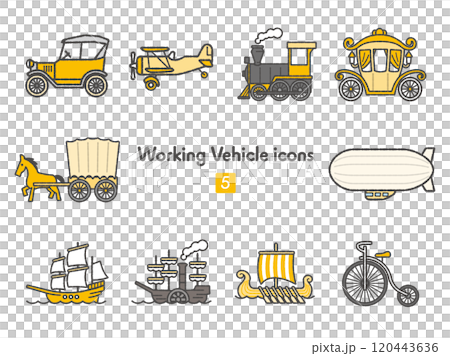 アイコン集〜乗り物5クラシック アイコン集〜乗り物5クラシック 120443636