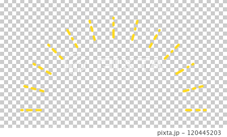 Stylish hand-drawn sunburst semicircular frame - glitter text space and decorative design material Stylish hand-drawn sunburst semicircular frame - glitter text space and decorative design material 120445203