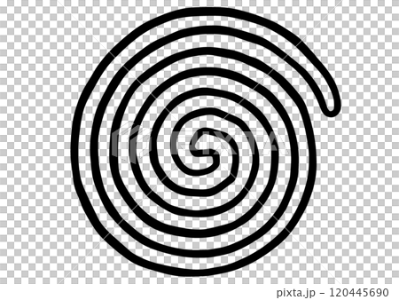 ナスカの地上絵　渦巻き 120445690