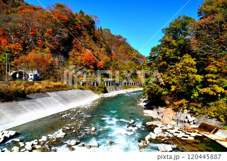 長野県小谷村 中央橋/姫川より下流方向を望む(長野県小谷村)【2024.11】 長野県小谷村 中央橋/姫川より下流方向を望む(長野県小谷村)【2024.11】 120445887