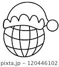 Christmas Groovy Swirled Ornament Ball Coloring Image doodle 120446102