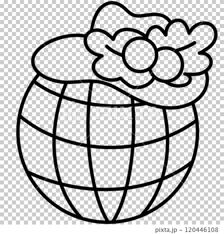 Christmas Groovy Swirled Ornament Ball Coloring Image doodle Christmas Groovy Swirled Ornament Ball Coloring Image doodle 120446108