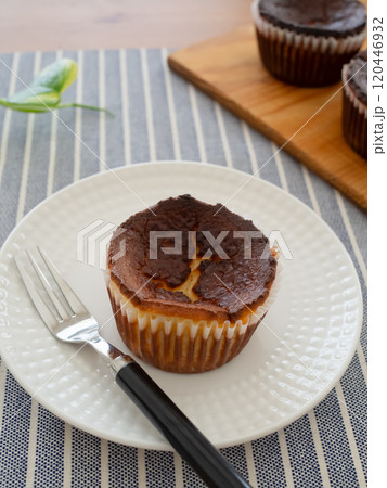 手作りのミニバスクチーズケーキ 120446932