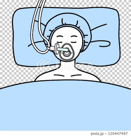 Hospital Oxygen Mask Drawing